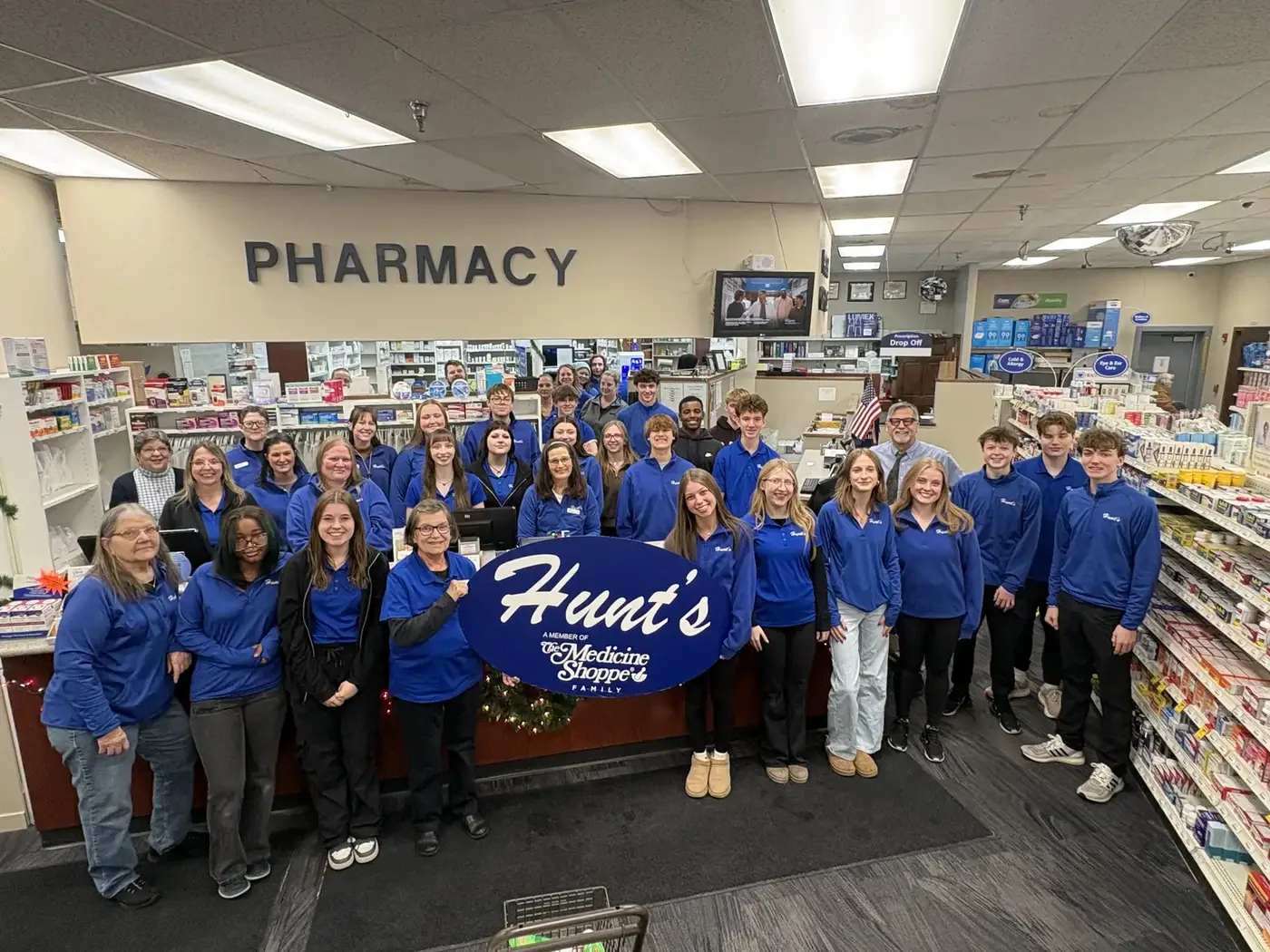 The Hunt's Silver Lake Drug & Gift team inside the pharmacy
